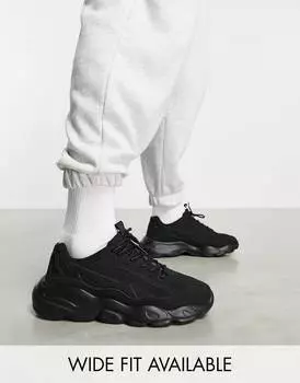 Черные кроссовки на массивной подошве ASOS DESIGN