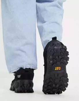 Черные кроссовки на массивной шнуровке CAT Intrumer