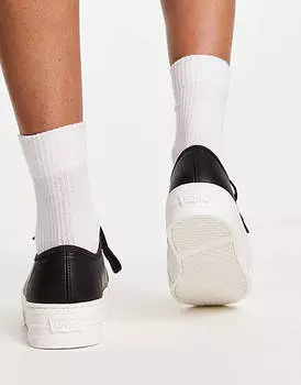 Черные кроссовки на платформе Levi's