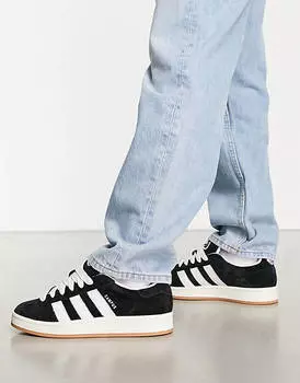 Черные кроссовки на резиновой подошве adidas Originals Campus 00's