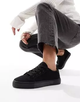 Черные кроссовки на шнуровке ASOS DESIGN Dizzy