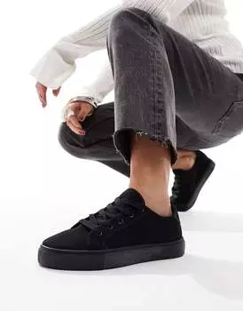 Черные кроссовки на шнуровке ASOS DESIGN Dizzy