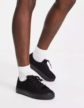 Черные кроссовки на шнуровке ASOS Dizzy