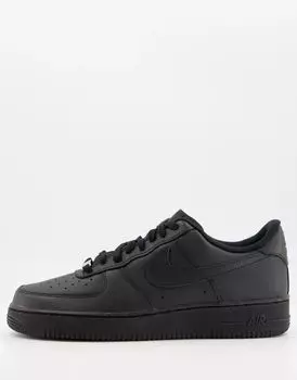 Черные кроссовки Nike Air Force 1 '07