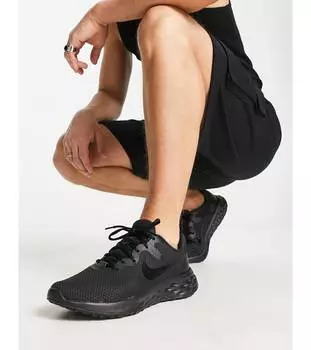 Черные кроссовки Nike Running Revolution 6