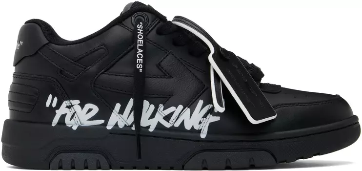 Черные кроссовки Out Of Office Off-White, черный/белый