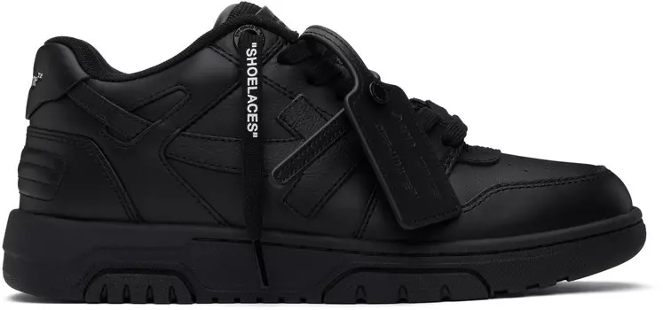 Черные кроссовки Out Of Office Off-White, черный/черный