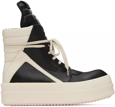 Черные кроссовки Porterville Mega Bumper Geobasket Rick Owens, Black/Milk/Milk