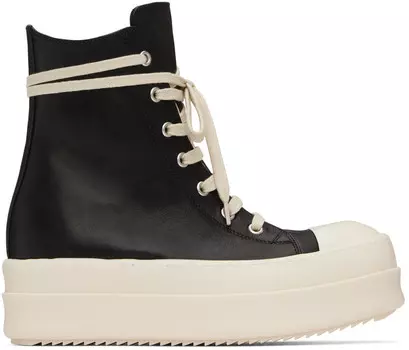 Черные кроссовки Porterville Mega Bumper Sneaks Rick Owens, Black/Milk/Milk