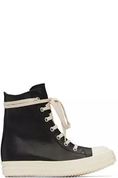 Черные кроссовки Porterville Washed Calf Rick Owens