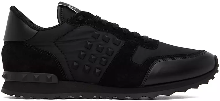 Черные кроссовки Rockstud Valentino Garavani