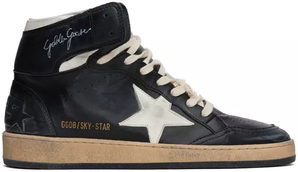 Черные кроссовки Sky-Star Golden Goose