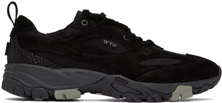 Черные кроссовки со вставками Wooyoungmi