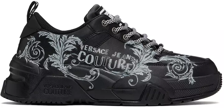 Черные кроссовки Stargaze Versace Jeans Couture