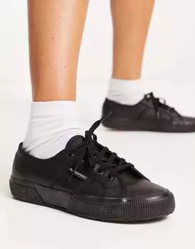 Черные кроссовки Superga 2750