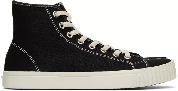 Черные кроссовки таби Maison Margiela