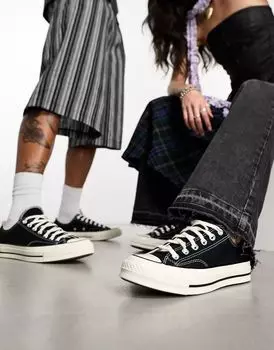 Черные кроссовки унисекс Converse Chuck 70 Ox