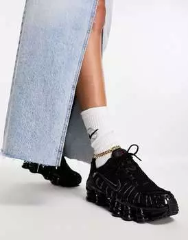 Черные кроссовки унисекс Nike Shox TL