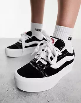 Черные кроссовки Vans Knu Stacked Platform