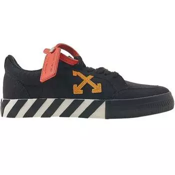 Черные кроссовки Vulc с оранжевым узором Off-White, черный