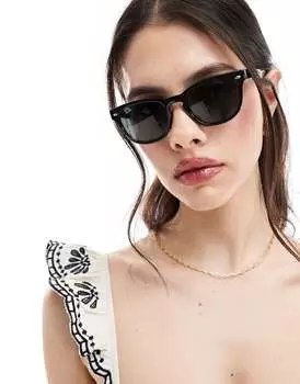 Черные круглые солнцезащитные очки Ray-Ban