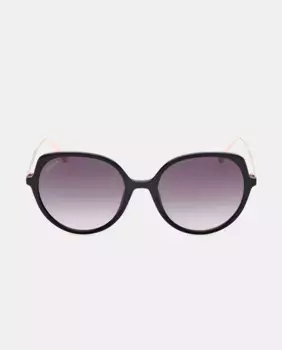 Черные круглые женские солнцезащитные очки Max&Co, черный