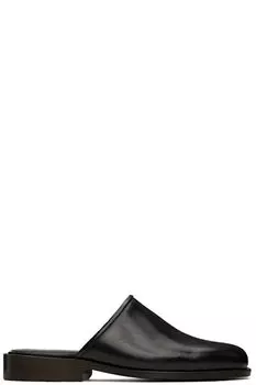 Черные квадратные мюли LEMAIRE
