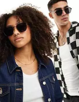 Черные квадратные солнцезащитные очки AJ Morgan