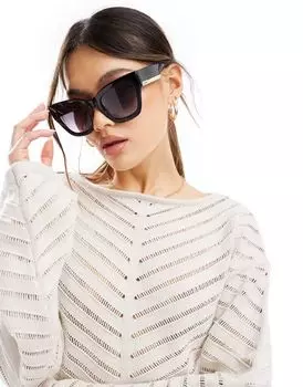 Черные квадратные солнцезащитные очки Quay by the way Quay Australia