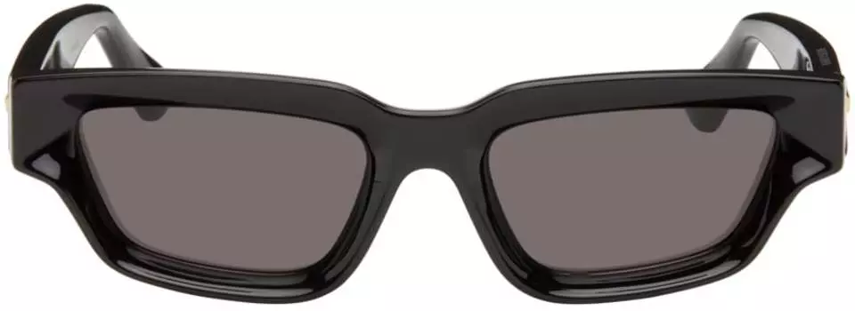 Черные квадратные солнцезащитные очки Sharp Bottega Veneta