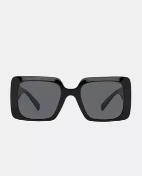 Черные квадратные женские солнцезащитные очки из ацетата Versace, черный