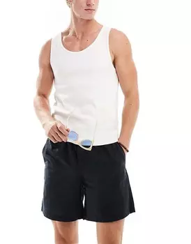 Черные льняные шорты с кулиской Jack & Jones