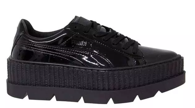 Черные лакированные женские кроссовки X Fenty Creeper Puma, черный