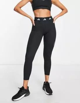 Черные леггинсы adidas training Techfit