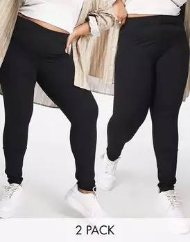 Черные леггинсы ASOS DESIGN Curve 2