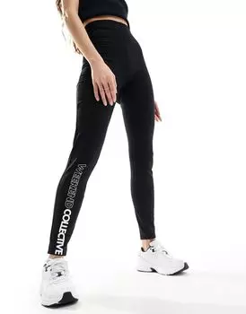 Черные леггинсы ASOS Weekend Collective