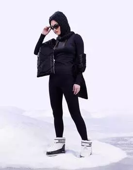 Черные леггинсы базового слоя ASOS 4505