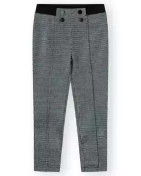 Черные леггинсы для девочки с квадратами Canada House