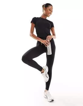 Черные леггинсы для йоги из мягкого материала ASOS 4505 Icon