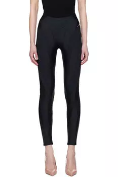 Черные леггинсы из лайкры Eco Sport Mugler