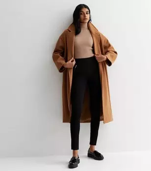 Черные леггинсы из понте New Look, черный