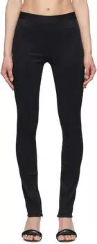 Черные леггинсы из вискозы Helmut Lang