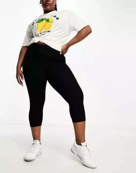 Черные леггинсы-капри ASOS DESIGN Curve