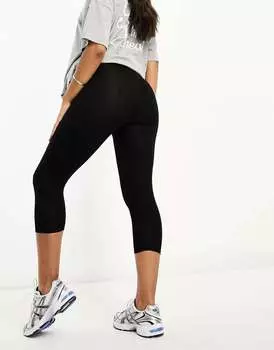 Черные леггинсы-капри с завышенной талией ASOS DESIGN Maternity