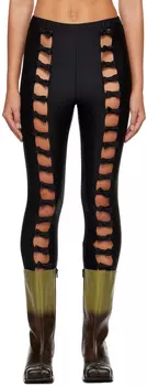 Черные леггинсы с бантом Pushbutton