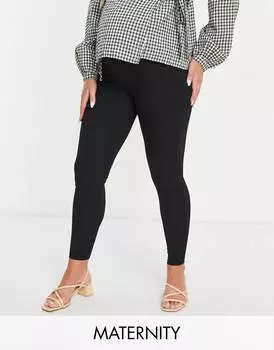 Черные леггинсы с лейблом Topshop Maternity