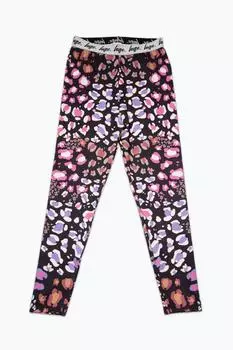 Черные леггинсы с леопардовым принтом Hype, черный