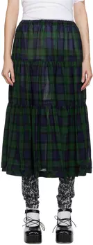 Черные леггинсы с принтом Comme des Garons