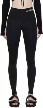 Черные леггинсы с принтом KIMHKIM