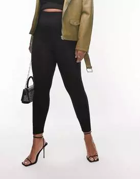 Черные леггинсы с завышенной талией Topshop Curve